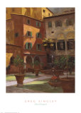 Siena Courtyard Poster by Greg Singley