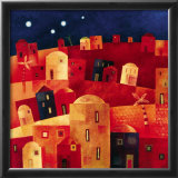 Happy Village I Poster by Terry Walker
