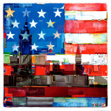 New York Skyline, Graphics Póster por Danny O. New York Skyline, Graphics Póster por Danny O.