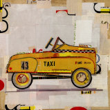 Le taxi jaune Posters par Danny O.
