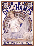 Bleu Deschampes Lámina giclée por Alphonse Mucha Bleu Deschampes Lámina giclée por Alphonse Mucha