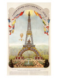 Universal Exposition Fair, Paris, c.1889 Reproduction procédé giclée