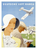 Deutsche Lufthansa Airline Lámina giclée