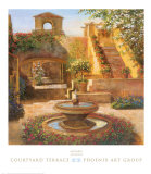 Courtyard Terrace Poster by Michael Longo