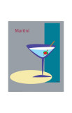 Martini in Grey Giclee Print by ATOM Martini in Grey Giclee Print by ATOM