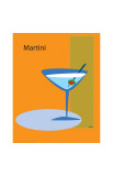 Martini in Orange Giclee Print by ATOM Martini in Orange Giclee Print by ATOM