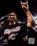 Johnny Damon celebrating, Game 7 win ©Photofile Photographie