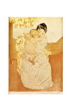 Caresse maternelle reproduction procédé giclée par Mary Cassatt
