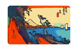 Yui: sendero de Setta con el monte Fuji Lámina giclée por Hiroshige II Yui: sendero de Setta con el monte Fuji Lámina giclée por Hiroshige II