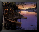 Canoe at the Cabin Posters by Ervin Molnar