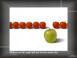 "Millions saw the apple fall, but Newton was the one who asked why." Bernard Baruch, Poster