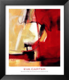 Movement in Red Print by Eva Carter
