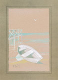 White Dinghy Prints by Paul Brent