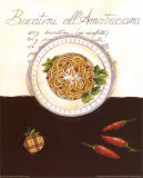 Bucatini All Amatriciana Plakater af Sophie Hanin Bucatini All Amatriciana Plakater af Sophie Hanin