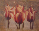 Triple Tulip III Prints by Rumi 