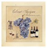 Cabernet Sauvignon Lámina por Laurence David