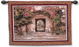 Flowered Doorway Wall Tapestry by Cyrus Afsary Flowered Doorway Wall Tapestry by Cyrus Afsary