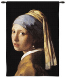 Girl with Pearl Wall Tapestry by Jan Vermeer