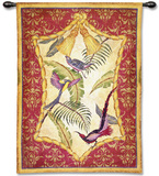 Aviary I Wall Tapestry by Abigail Kamelhair