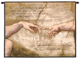 Creation of Adam Wall Tapestry by Michelangelo Buonarroti 
