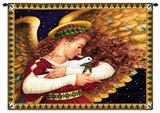 Angel Dove Wall Tapestry by Lynn Bywaters