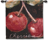 Ripe Cherries Wall Tapestry by Nicole Etienne