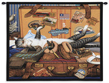 Mabel the Stowaway Wall Tapestry by Charles Wysocki