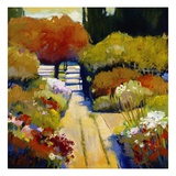 Summer Walk Giclee Print by Lou Wall
