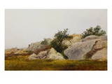 Paysage rocheux reproduction procédé giclée par John Frederick Kensett