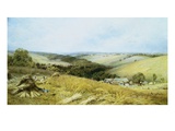 Hot Day in the Harvest Field Giclee Print by William Gosling