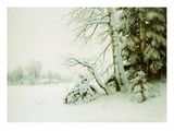 Winter Morning Giclee Print by Gavriil Pavlovich Kondrachenko