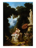 Cartas de amor Lámina giclée por Jean Honore Fragonard