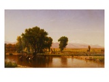 Cruzando el Ford, río Platte, Colorado Lámina giclée por Thomas Worthington Whittredge