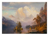Rocky Mountains reproduction procédé giclée par Albert Bierstadt
