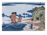 Landscape Print From a Group of Nine Uki-e by Hokuju Giclee Print