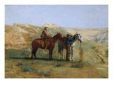 Detail of Cowboys in the Badlands Lámina giclée por Thomas Eakins Detail of Cowboys in the Badlands Lámina giclée por Thomas Eakins
