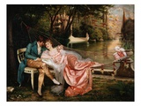 Flirt reproduction procédé giclée par Joseph Frederic Charles Soulacroix