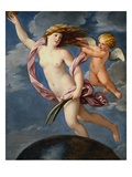 Déesse de la Fortune avec une couronne reproduction procédé giclée par Guido Reni