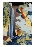 Les chutes Ono le long du Kisokaido de la série « Un voyage aux chutes de toutes les provinces » reproduction procédé giclée par Katsushika Hokusai