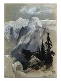 South Dome Yosemite reproduction procédé giclée par Thomas Moran