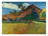 Tahitian Mountains Giclée-Druck von Paul Gauguin