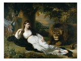 Mary Hall in the Character of Una Giclee Print by Benjamin West