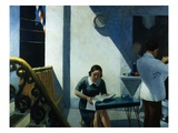 Barber Shop Giclee Print by Edward Hopper