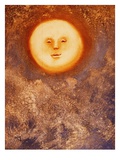Moon and Clouds Giclee Print by Lou Wall