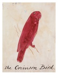 The Crimson Bird Giclee Print by Edward Lear