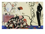 The Powder Puff Giclée-Druck von Georges Barbier