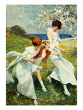 A Spring Day by the Seashore Giclee Print by Rene Lelong