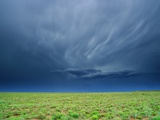 Storm Clouds Hanging over the Plains of Llano Estacado. Photographic Print by Tom Bean