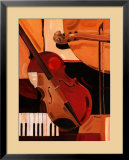 Abstract Violin Prints by Paul Brent
