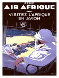 Air Afrique Giclée-Druck von A. Roquin